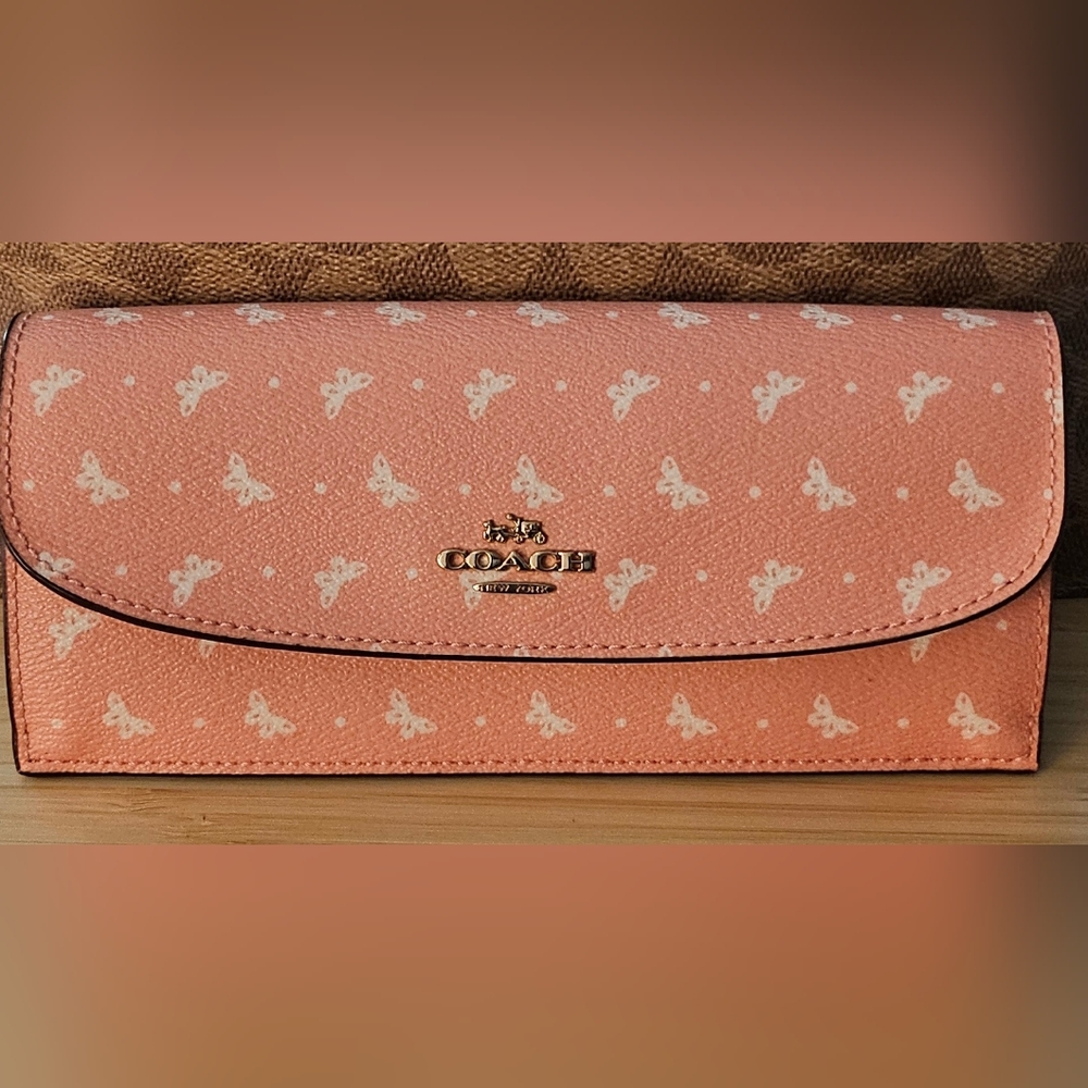 Coach Pink and White Butterfly Women's Bag